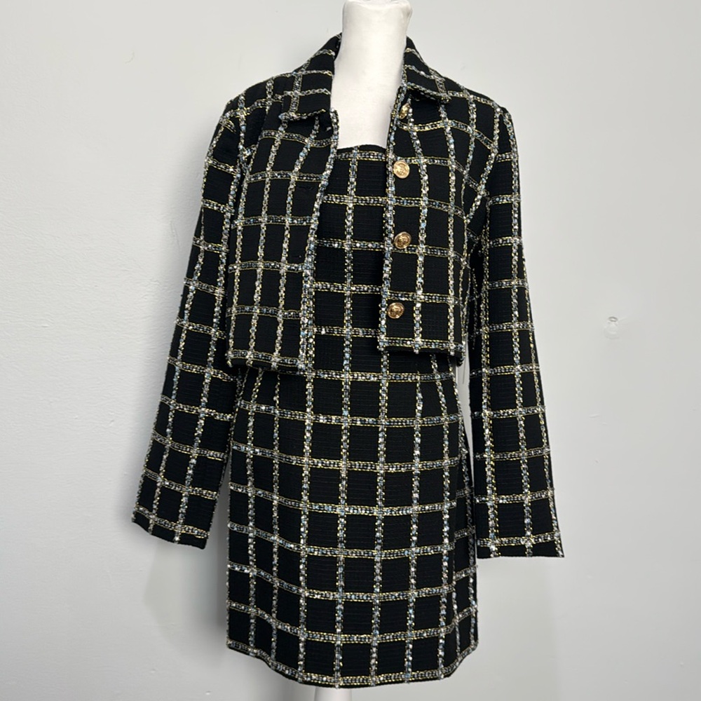 Jason Wu mini dress and blazer set.